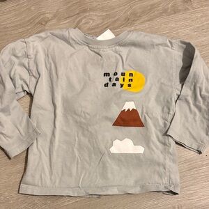 Zara long sleeve graphic tshirt 18m